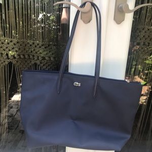 brand new lacoste navy tote bag!